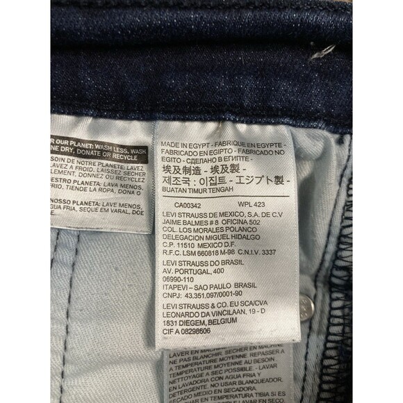 Levis 511 Slim Fit  Jeans Mens 29 x 30 Dark Wash Blue Denim - Picture 9 of 11